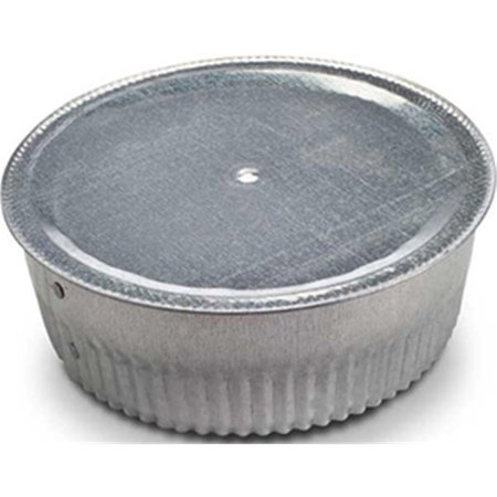 GRAY METAL Gray Metal 10-309 10 in. Galvanized Round Cap with Crimped 10-309